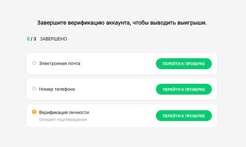 Верификация на платформе